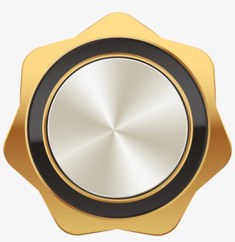 Badge Gold Black Png - Circle, transparent png download