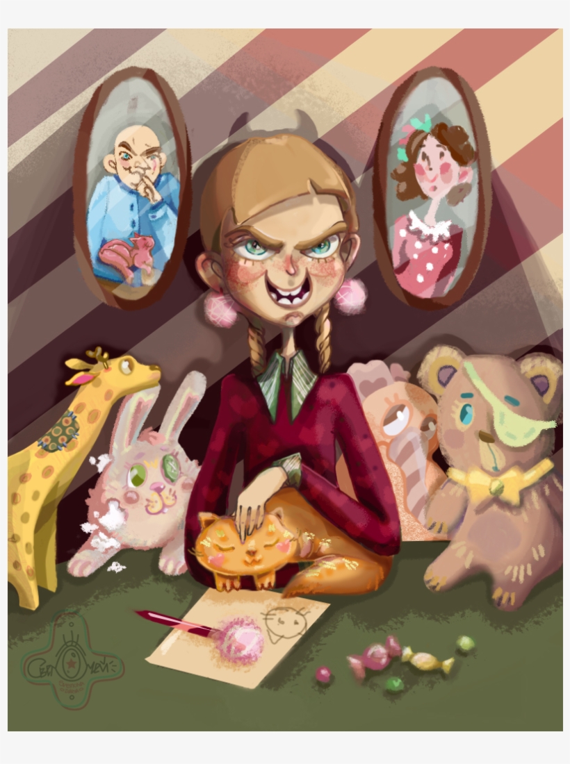 Аngry Girl Candies Dr - Cartoon, transparent png download