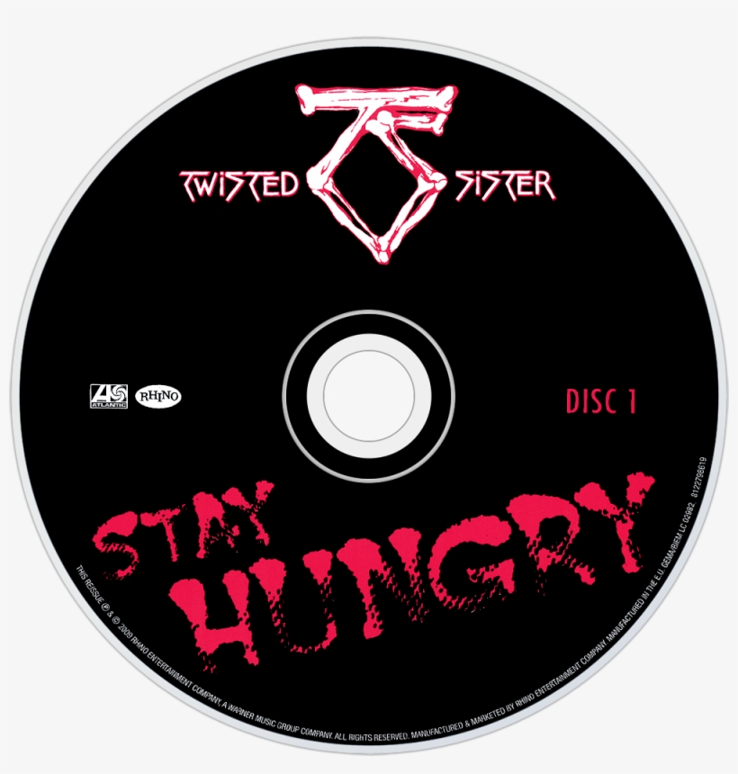 Twisted Sister Stay Hungry Cd Disc Image - Twisted Sister, transparent png download