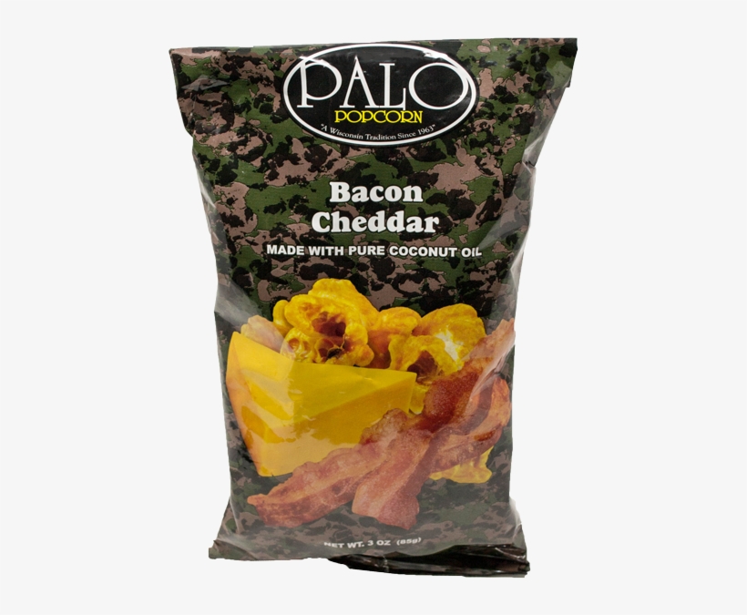 Bacon Cheddar Popcorn - Potato Chip, transparent png download