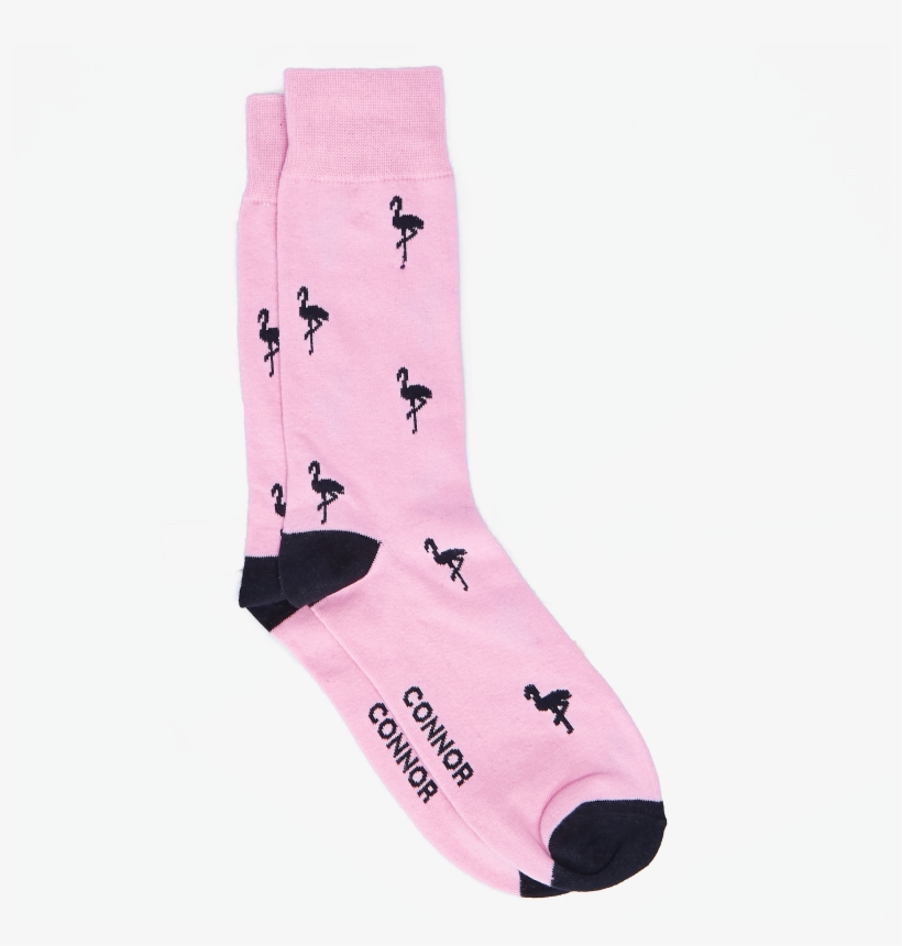 Pink Flamingo Sock - Sock, transparent png download
