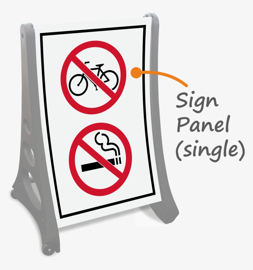 Bigboss A-frame Portable Sidewalk Sign - Smoking Signs, transparent png download