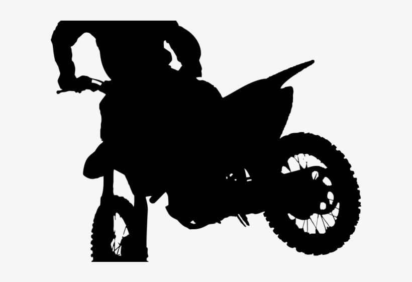 Motocross Clipart Transparent - Motocross Icon Black And White, transparent png download