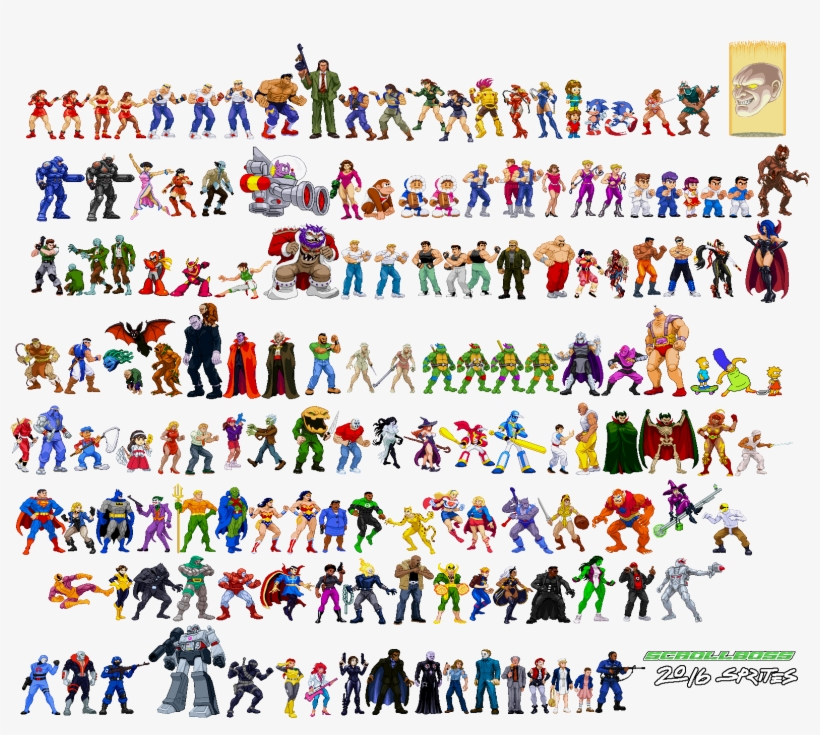 First Of All, Let's See All Of The Sprites That Hit - Sprites Dc Comics, transparent png download