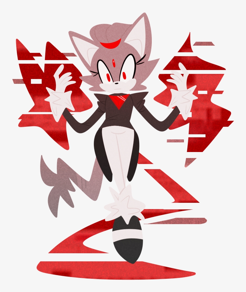 Corrupted Blaze By Nessyoursticks - Cartoon, transparent png download