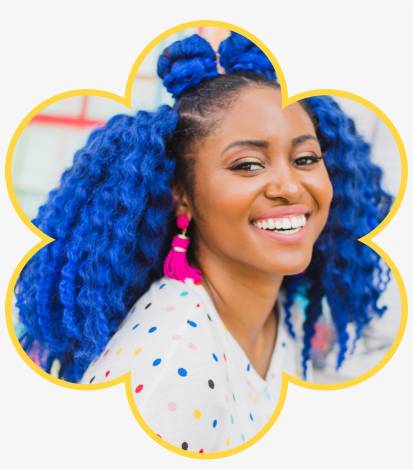 , Known As "houston's Blue Haired Fashionista\ - Girl, transparent png download