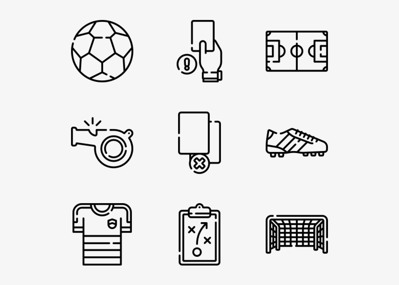Soccer - Line Art, transparent png download
