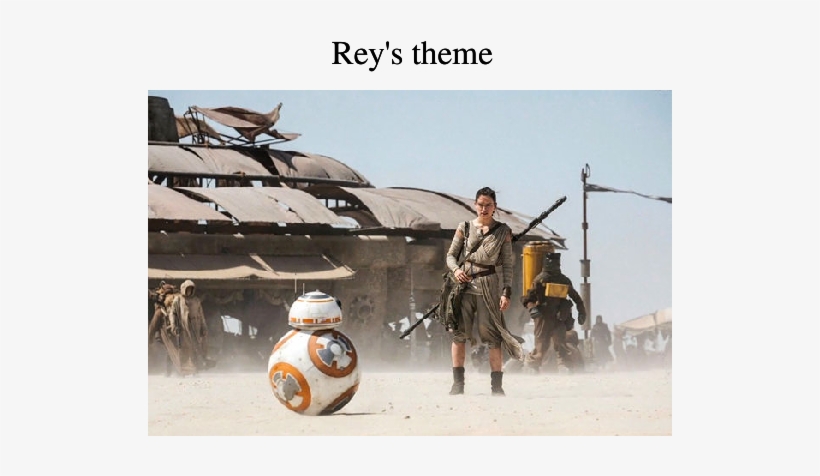 Print - Rey And Bb8 Diorama, transparent png download