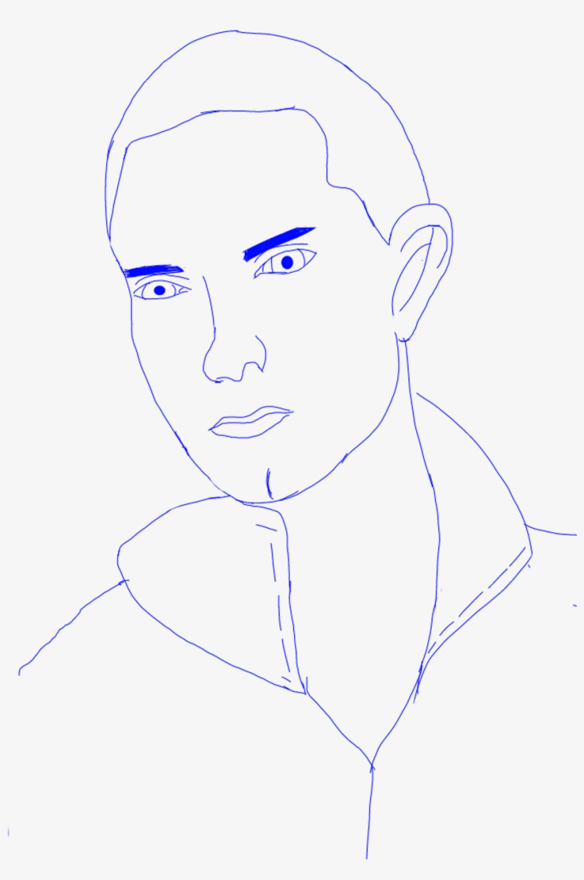 Eminem Sticker - Sketch, transparent png download