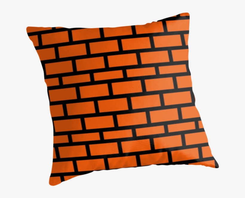 "super Mario Brick Pattern" Throw Pillows Josiahfrench - Throw Pillow, transparent png download