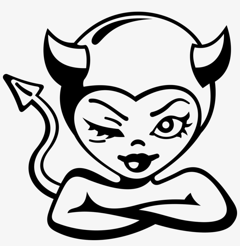 Anatomy Of A Relapse - Devil Girl Clipart, transparent png download