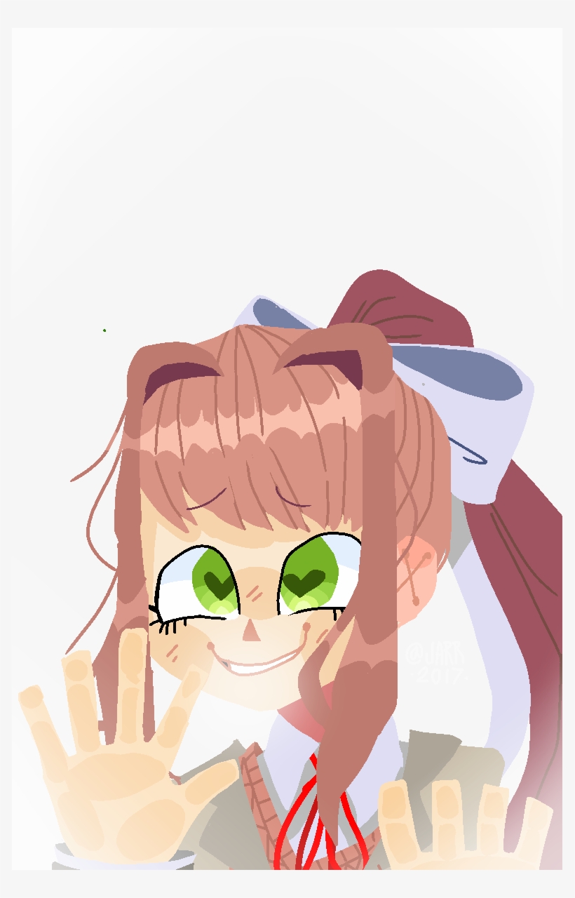 Monika Loves You - Cartoon, transparent png download