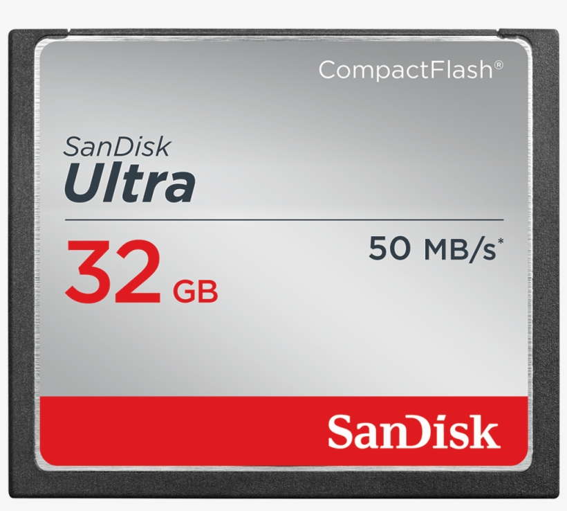 Sandisk Ultra<sup>®</sup> - Compact Flash Sandisk Ultra 32gb, transparent png download