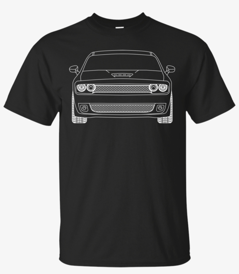 Dodge Challenger Hellcat Srt Outline T-shirt - Lloyd Christmas For President, transparent png download