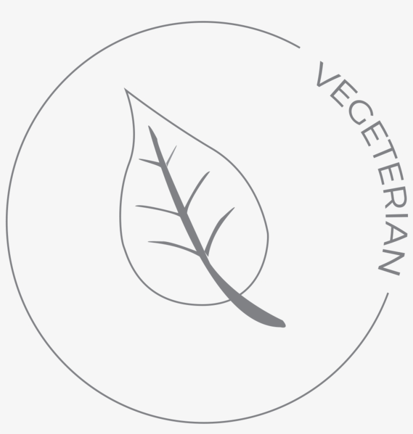 Vegeterian Icon - Line Art, transparent png download