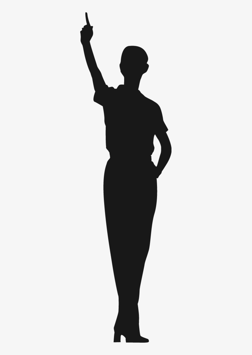 Woman Silhouette - Little Black Dress, transparent png download
