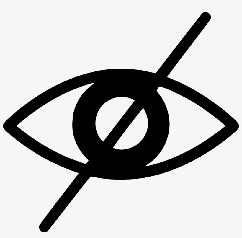 Not Visible Svg Png - Eyes Dont See, transparent png download