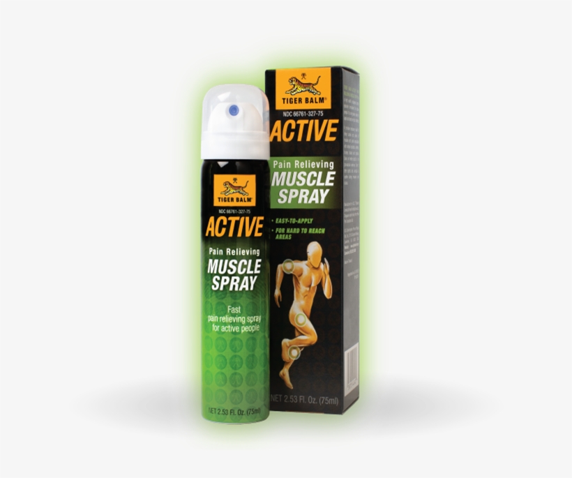 Tiger Balm Active Muscle Spray - Cosmetics, transparent png download