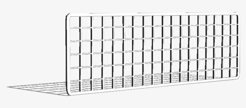 Wire Mesh, 18×6, White - Shelf, transparent png download