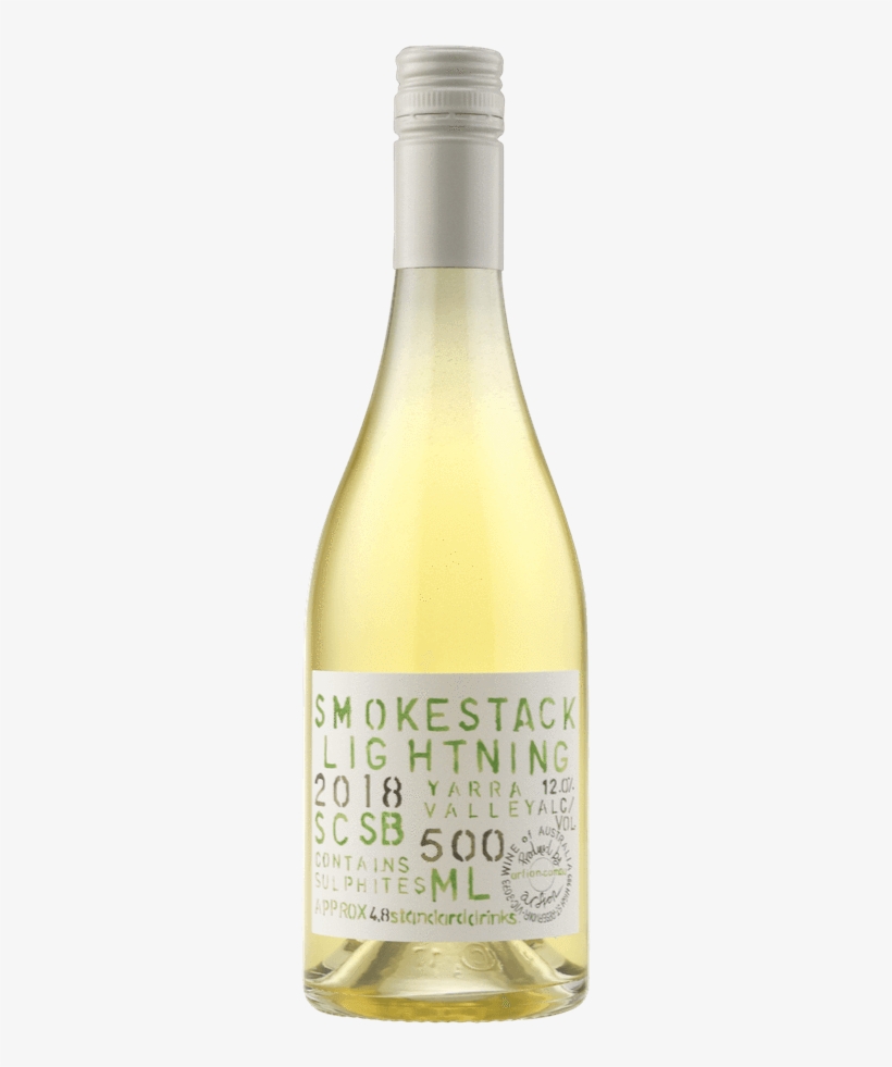 2018 Smokestack Lightning Sauvignon Blanc 500ml - Glass Bottle, transparent png download
