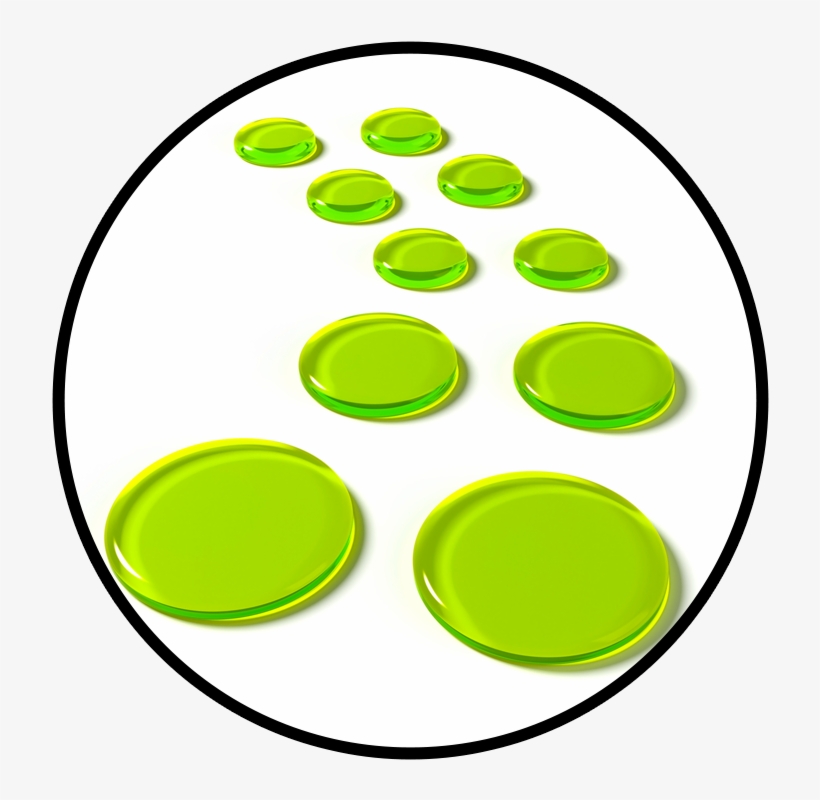 Slapklatz Pro Alien Green Gels Circle - Circle, transparent png download