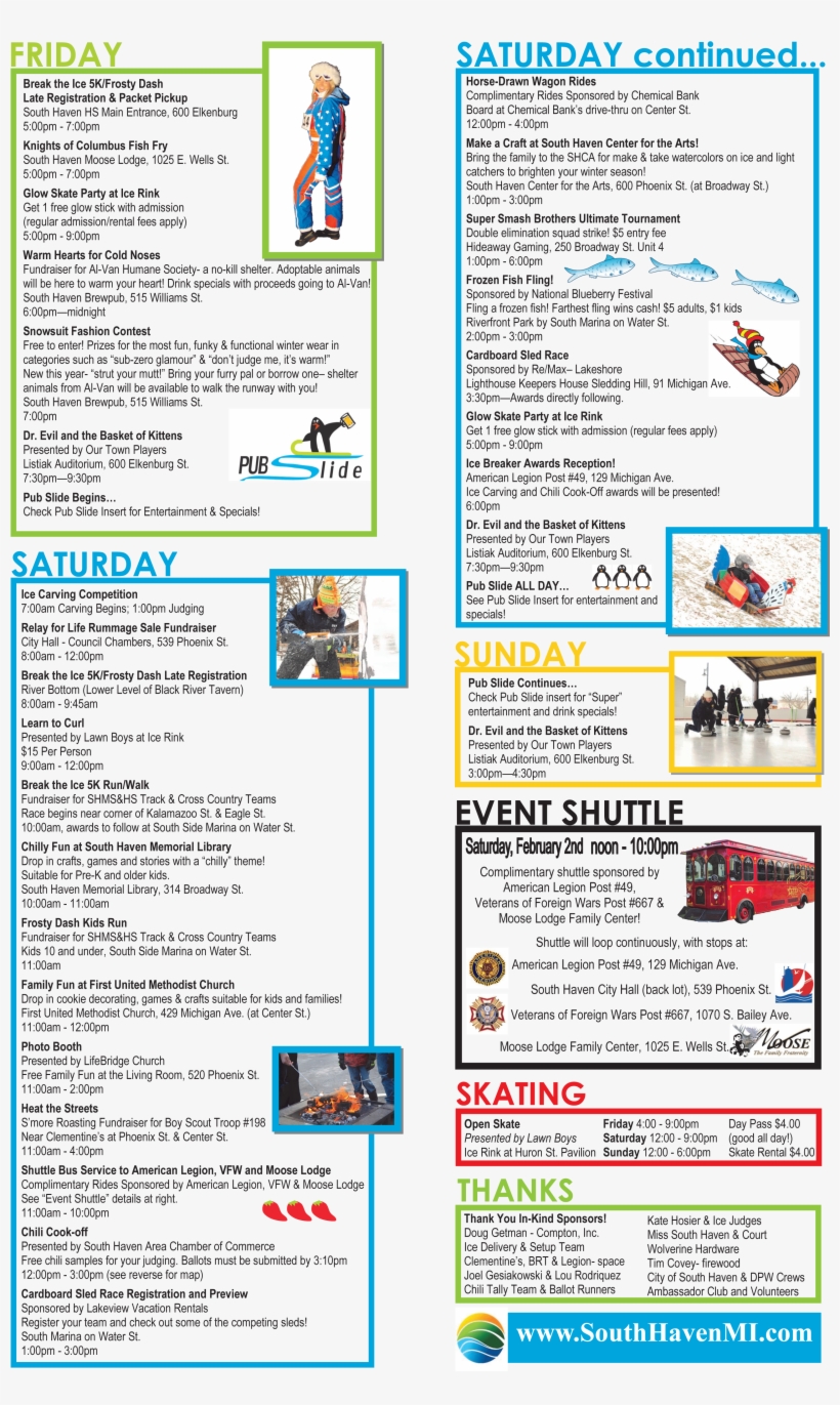 Ice Breaker Brochure Schedule - Document, transparent png download