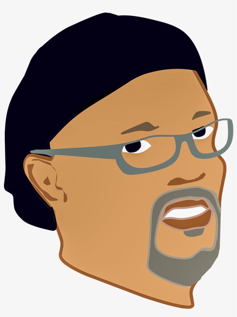Samuel Jackson Man Face - Cartoon, transparent png download