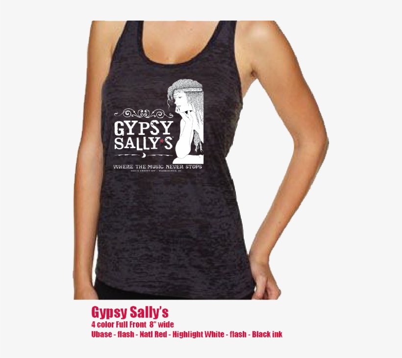 Women's Black Burnout Tank - Active Tank, transparent png download