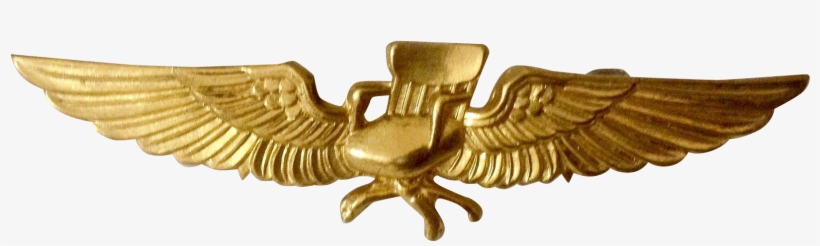 Vintage Pilots Wings Retirement Desk Chair With Wings - Golden Eagle, transparent png download