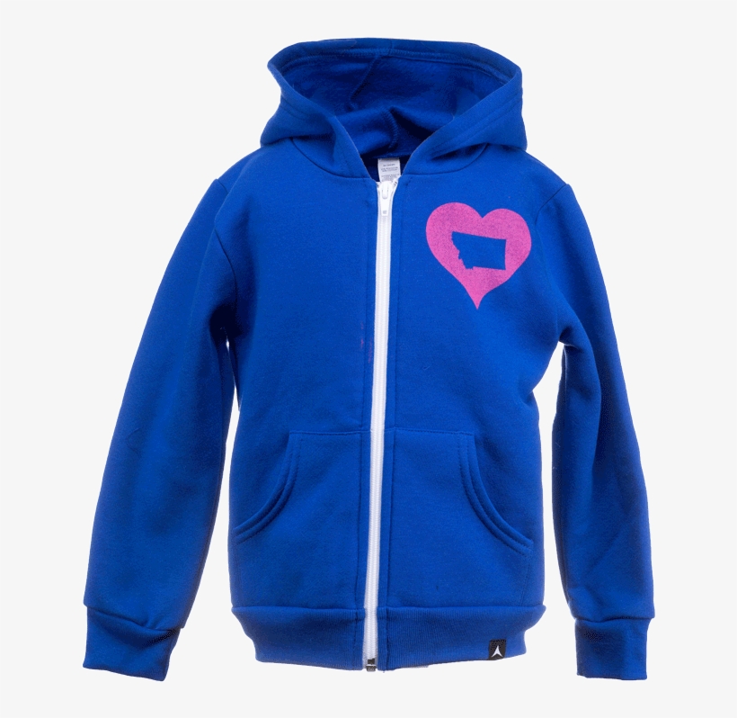 Aspinwall Kids Full Zip Heart Blue Blue 1 - Hoodie, transparent png download