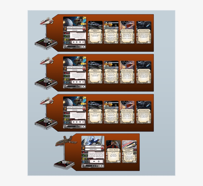 A-wing Test Pilot Push The Limit (3) - Star Wars X Wing Rebel Squad, transparent png download