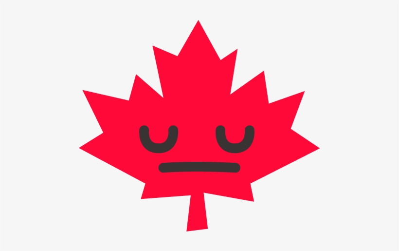 Canada Sticker 😔 Sticker Mule Canada Vector - Canada Flag Postcard, transparent png download