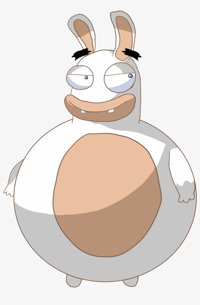 Big Chungy Rabbid - Cartoon, transparent png download