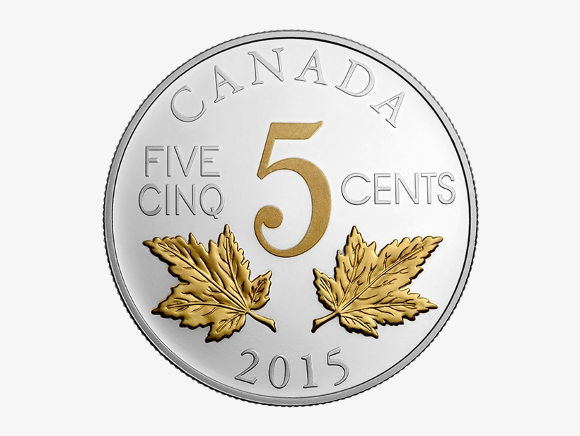 135339 Rev-570 - 2015 Canadian Nickel, transparent png download