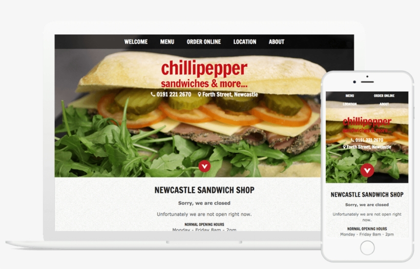 Chilli Pepper Sandwiches - Banner, transparent png download