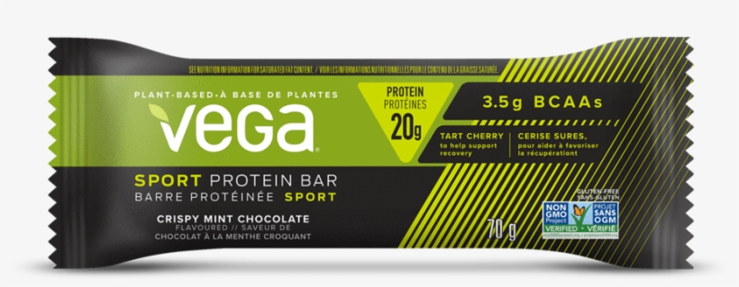 Sport Protein Bar Crispy Mint Chocolate - Vega Protein Bars, transparent png download