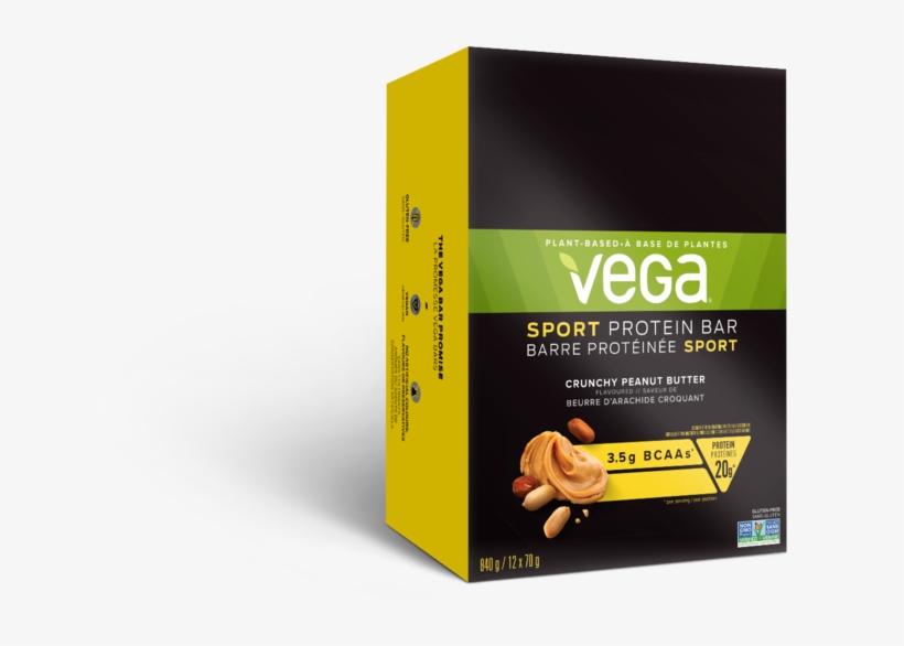 Vega Sport Protein Bar Crunchy Peanut Butter - Vega One, transparent png download