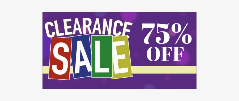 Retail Clearance Banner - Poster, transparent png download