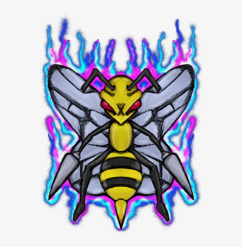 #pokémon #fanart #yoarte #pokemonfanart #generation - Honeybee, transparent png download