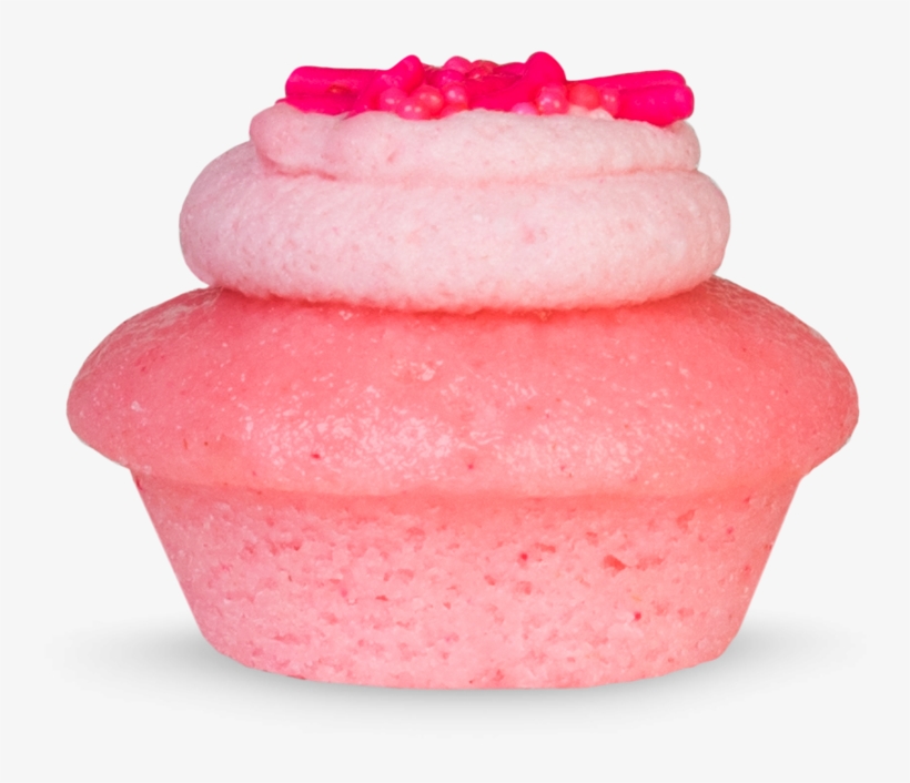 Side Image Of Pink Sugar Cookie Cupcake - Macaroon, transparent png download