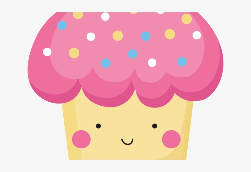 Vanilla Cupcake Clipart Pink Cupcake, transparent png download