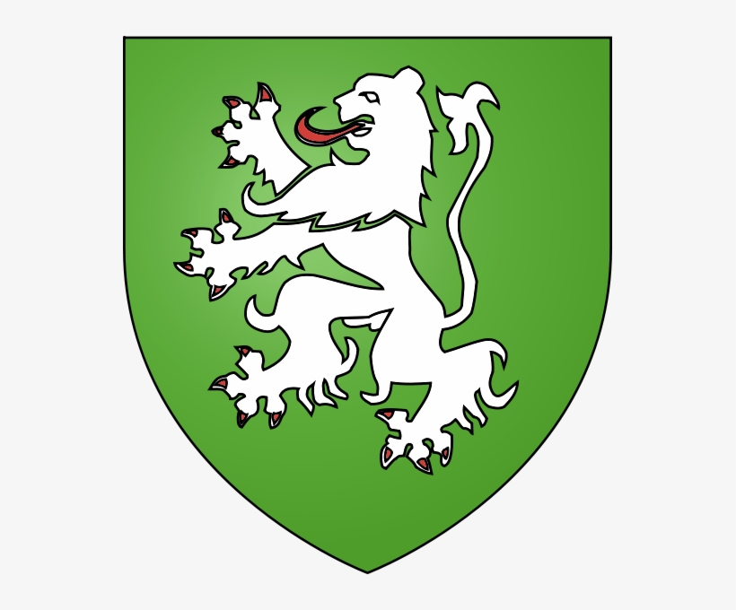 Home Vert, A Lion Rampant, Argent, Langued And Armed, - Home Coat Of Arms, transparent png download
