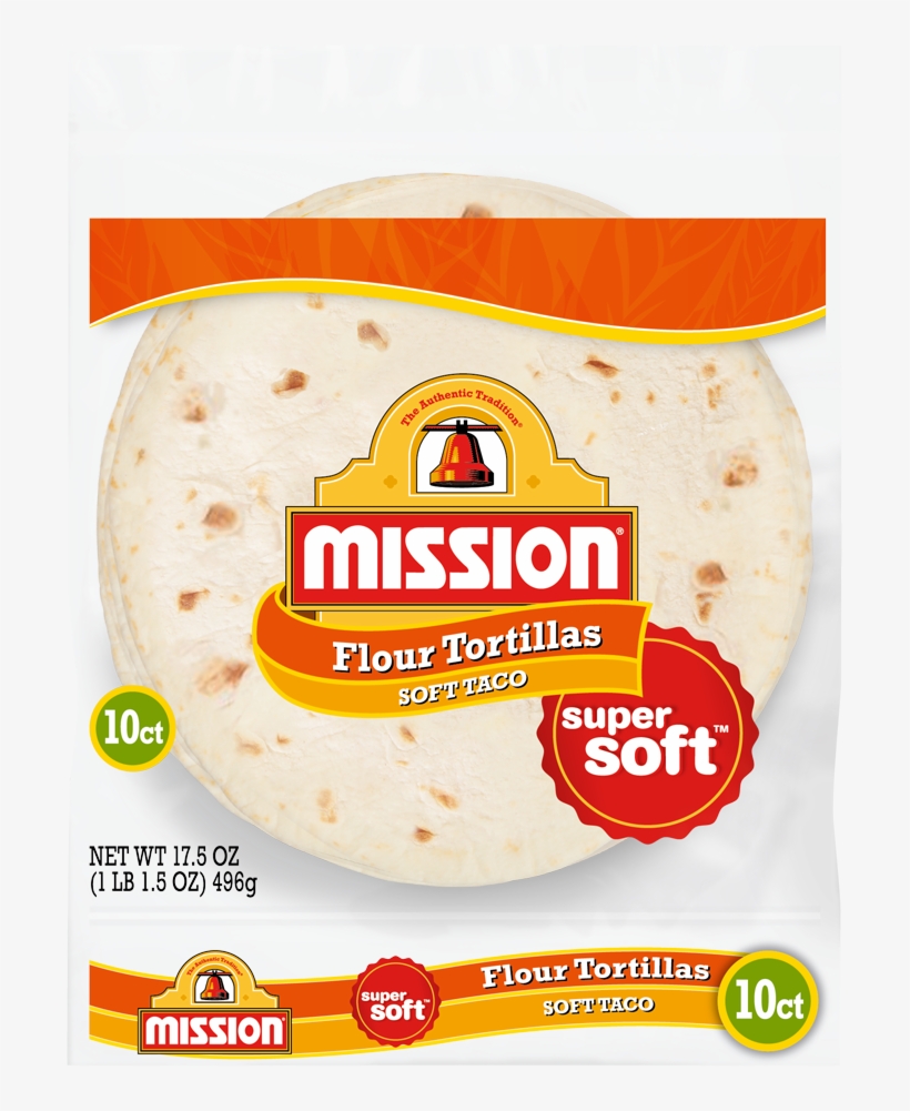 Soft Taco Flour Tortillas - Mission Flour Tortillas, transparent png download