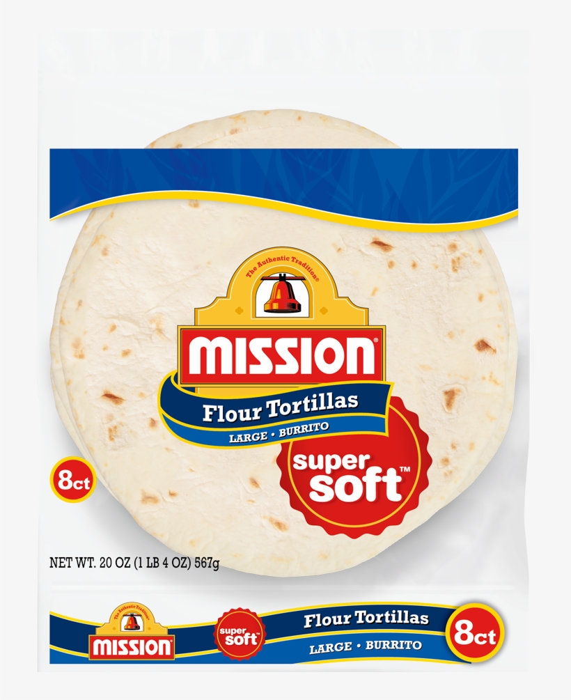 Burrito Flour Tortillas - Mission Flour Tortillas, transparent png download