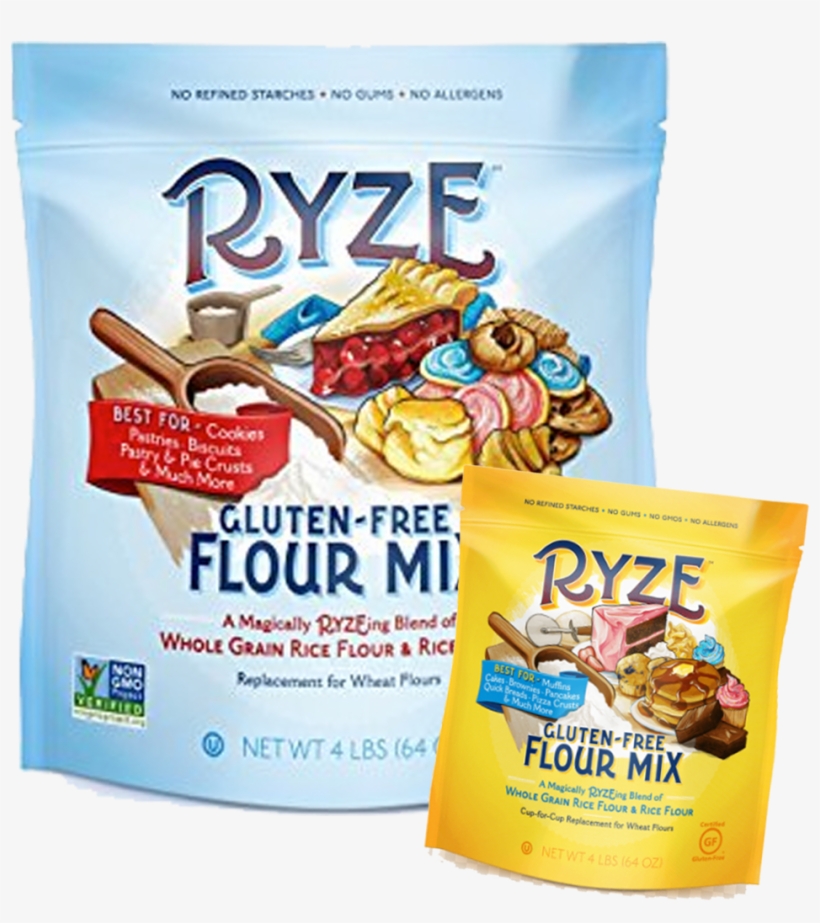 And It Makes For A Stretchy, Crispy On The Outside - Ryze Gluten Free Flour Two Ingredients, No Additives, transparent png download