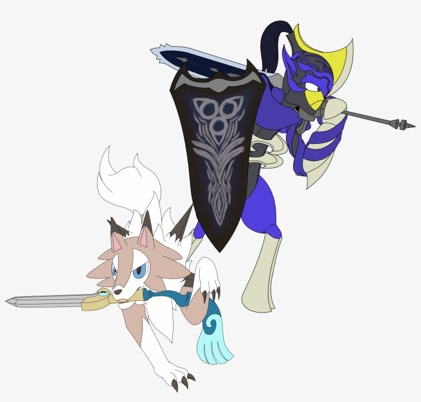 Lycanroc And Artorisharp, transparent png download