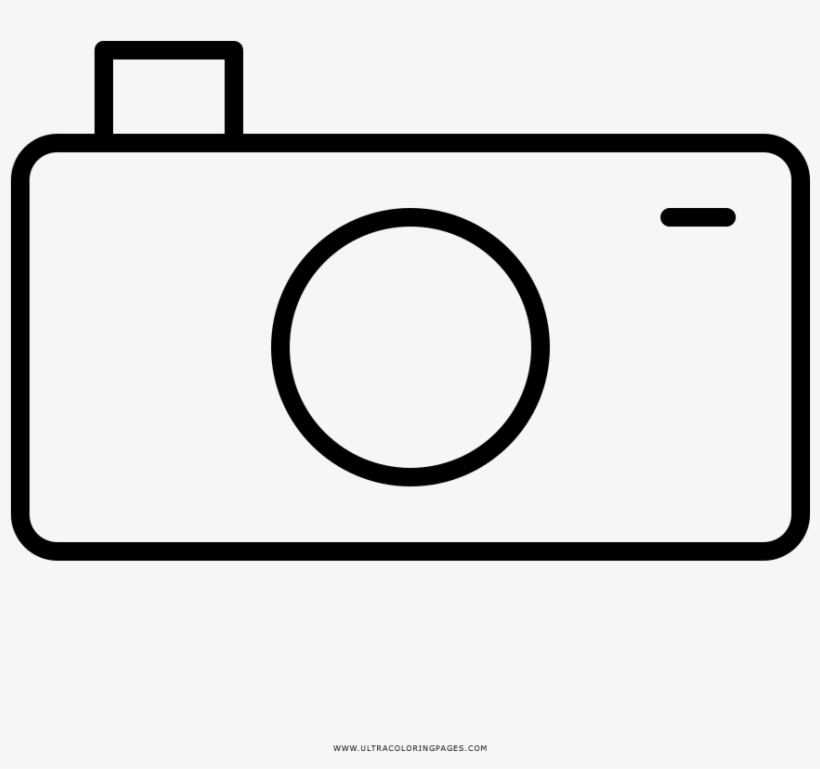 Cámara-fotográfica Página Para Colorear - Drawing, transparent png download