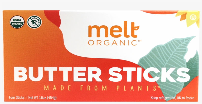 Melt Butter Sticks - Melt Organic Butter Sticks, transparent png download