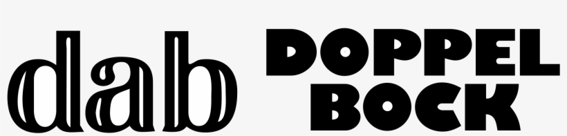 Dab Doppel Bock Logo Png Transparent Svg Vector Freebie - Black-and-white, transparent png download