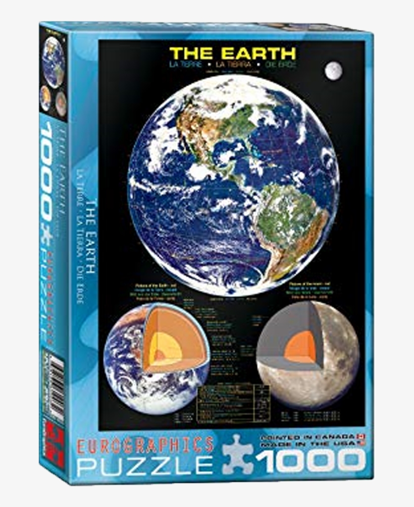 The Earth 1000 Piece Puzzle - Earth From Space, transparent png download